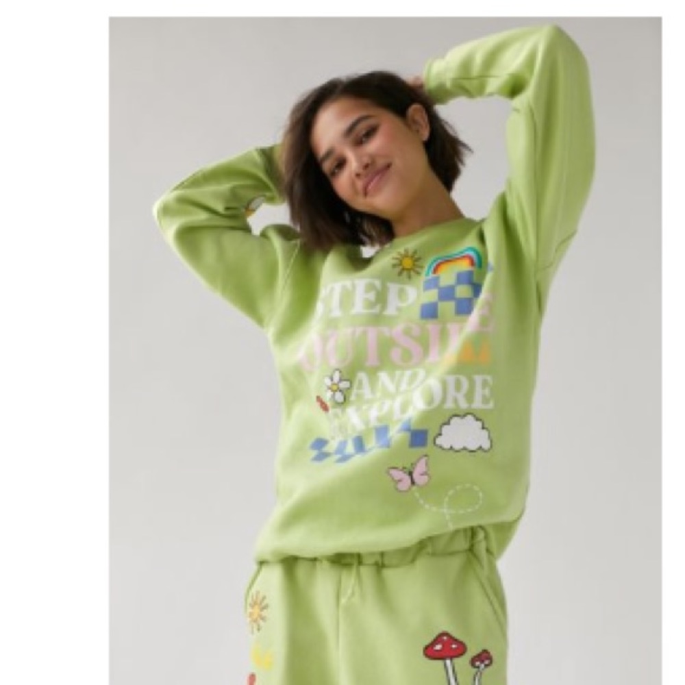 Urban outfitters daisy street step outside crew neck sweatshirt
